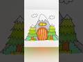 Let’s draw a mountain house | easy drawing for kids #creative #simpledrawing #artforkids #kidsvideo