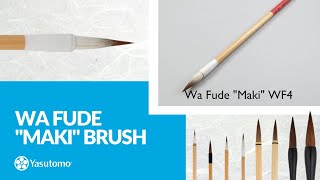 Yasutomo Wa Fude Calligraphy Brush - WF7, Hokushou