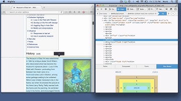 The box model highlighter in Firefox 30