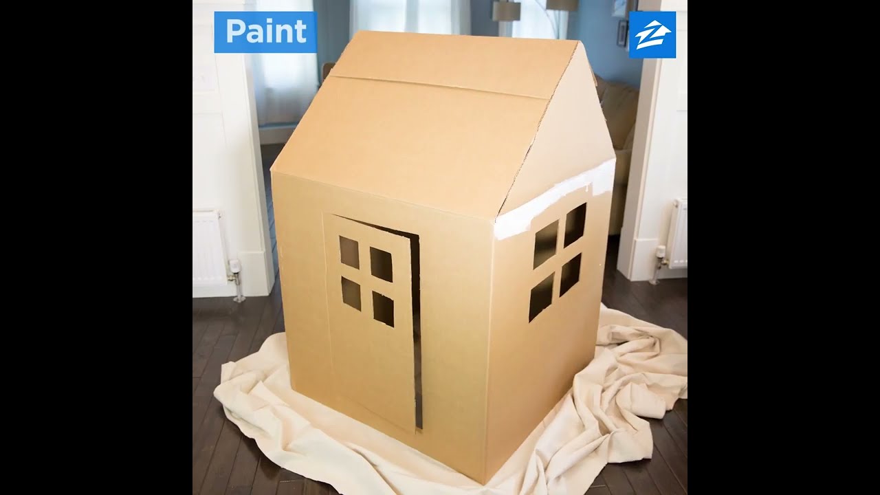 Create The Perfect Cardboard Box Playhouse Zillow