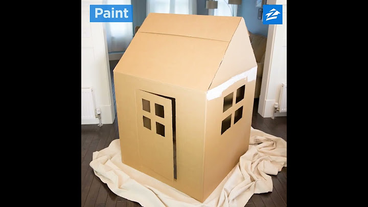 Create the Perfect Cardboard Box Playhouse | Zillow