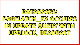 Databases: PAGELATCH_EX occures in update query with UPDLOCK, READPAST