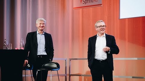 Les Binet och Peter Field i Stockholm på SprintAd-dagen 2018