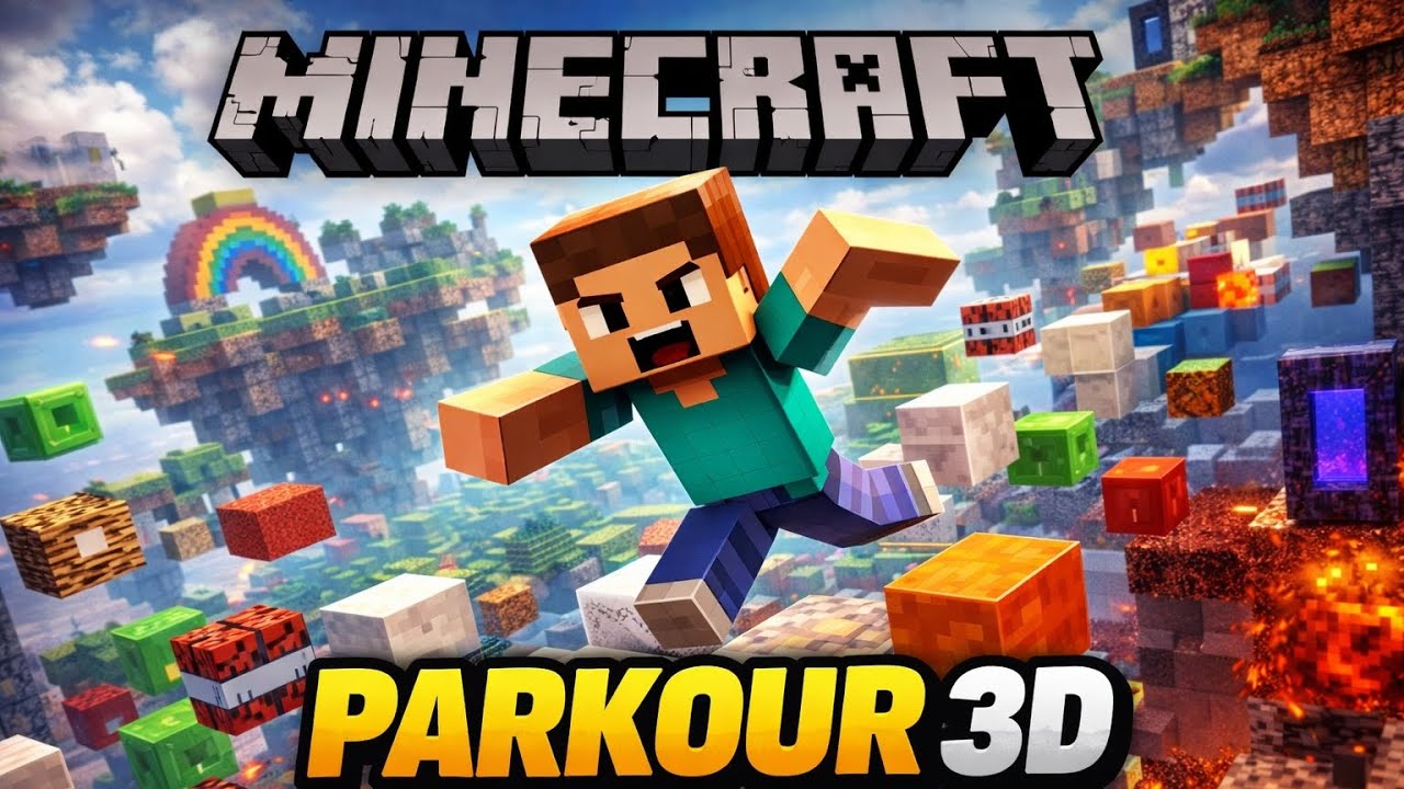 Minecraft parkour 3D part 1 