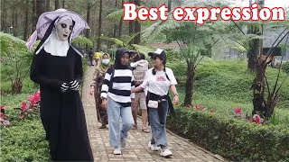 THE NUN PRANK || Prank Valak Lucu dan meriah || Ekspresinya menggemaskan