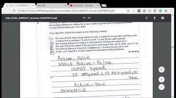AQA GCSE Computer Science June 2017 No. 6