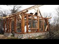 Building a beautiful cabin with logs - part02 - The Wooden Structure