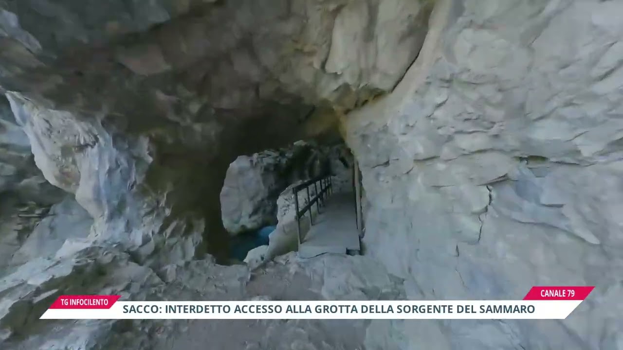 Sacco, caduta massi: interdetto l'accesso alla Grotta della Sorgente del Sammaro