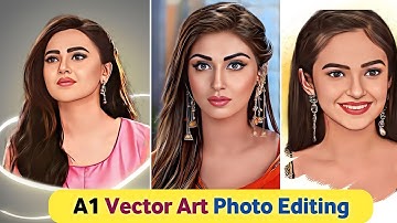 Create Vector Art Image Just One Click | Cartoon Photo Editing In Mobile | Ai Avatar Photo Editing