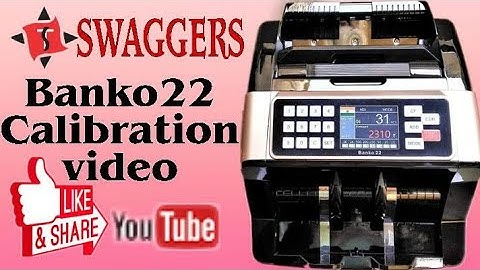 swaggers Banko22 Mix Note Counting Machine Calibration Video