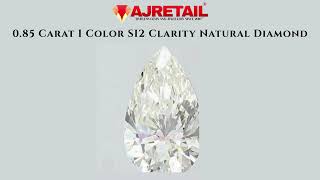 0.85 Carat I Color SI2 Clarity Natural Diamond #ajretail  #naturaldiamonds