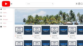 Build youtube clone using html and css,javascript part 1