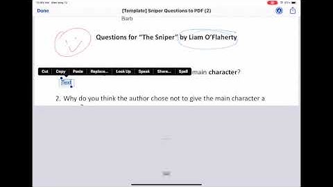 iPad Annotation on PDF using Markup In Google Classroom - SD 480p