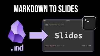 Turn Obsidian Files Into Command Line Presentations