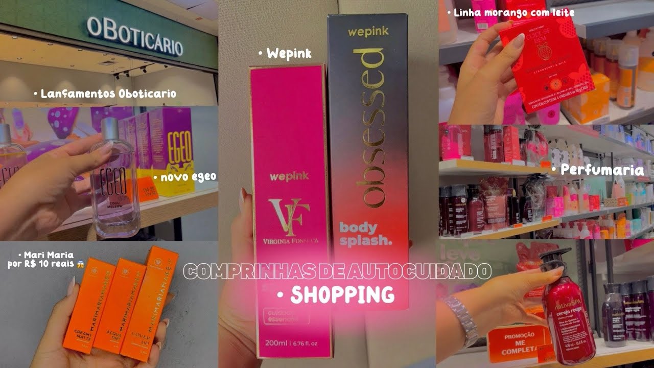 Comprinhas de autocuidado// Lançamentos oboticario + perfumaria + maquiagens por 4 reais  💖🛍️✨