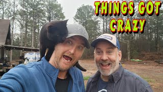 WHY DID HE DO THAT | tiny house, homesteading, offgrid, cabin build, DIY, HOW TO, saw mill, vlog