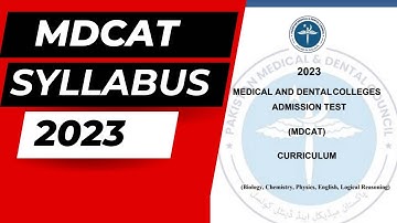 MDCAT Syllabus 2023