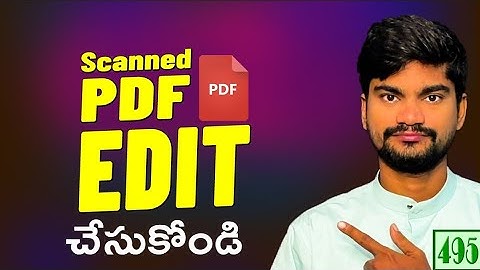 How to Edit PDF Document In Telugu | Edit PDF File in Laptop without Adobe 2025