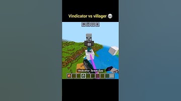 Villager vs Vindicator 😱 | Who Wins This Epic Battle?! 💀 | #MinecraftShorts