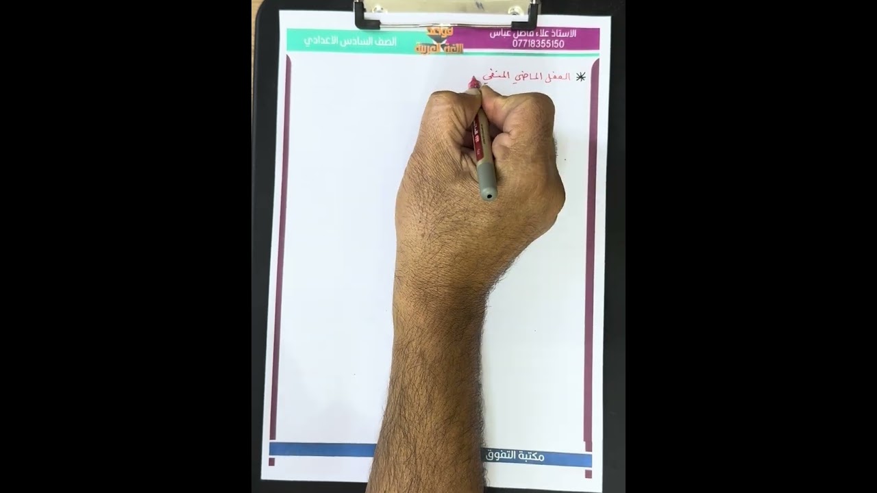 اسلوب النفي المحاضرة ( ١٣ ) الأداة ( لا ) الجزء الاول للصف السادس الاعدادي ٢٠٢٥