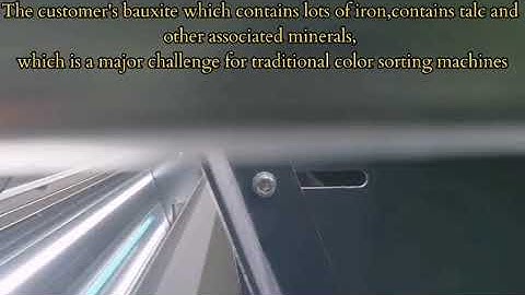AI ore sorting machine for bauxite ore sorting