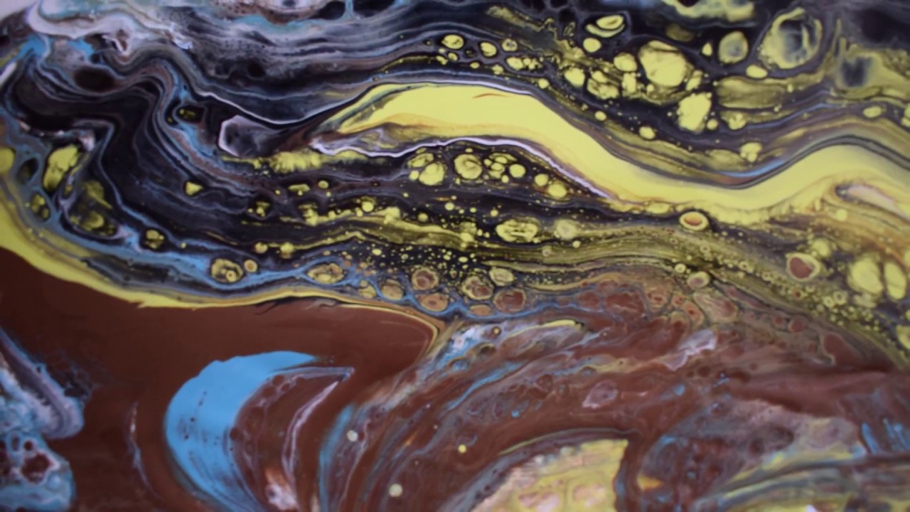 Acrylic Swipe with A Palette Knife | DecoArt Pouring Medium | Fluid ...