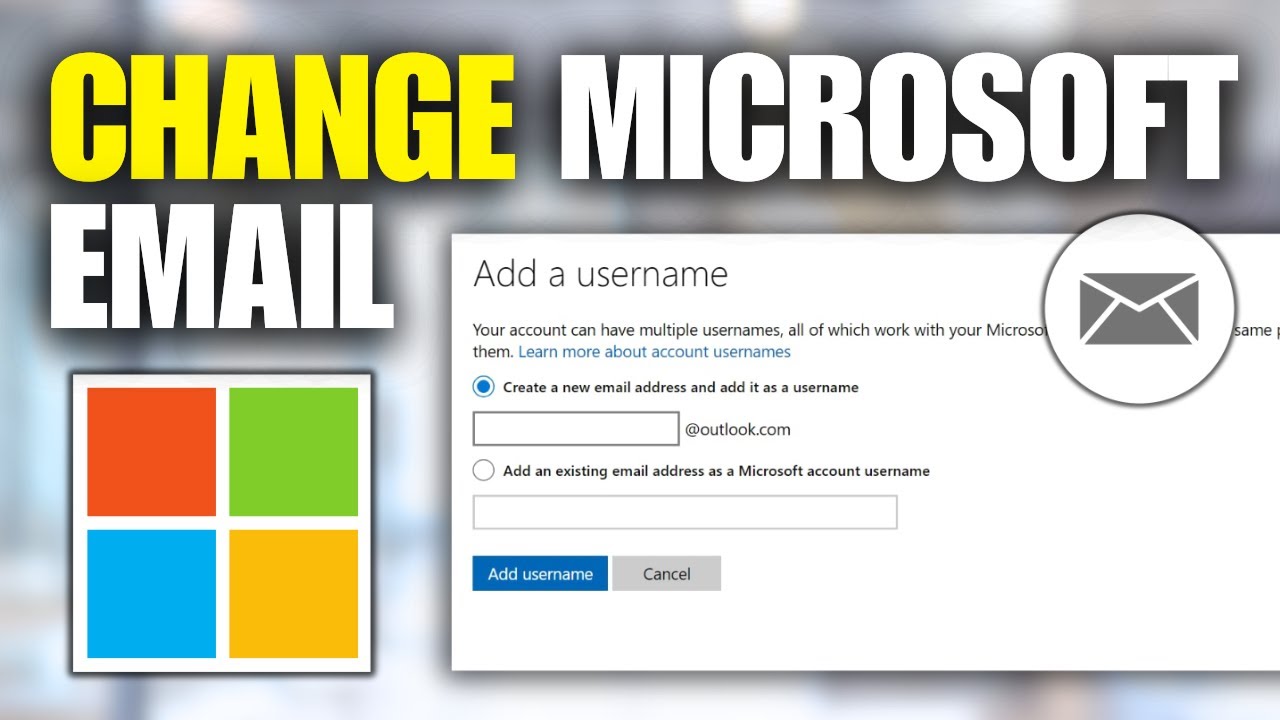 How To Change Microsoft Account Email (PC & Laptop) YouTube