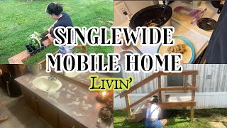 Singlewide Mobile Home Livin' #singlewidemobilehome #cleanwithme #cleaningmotivation