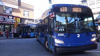 MTA Bus Company: 2023 New Flyer XD40 #9286 on the Q18 at Roosevelt Avenue and 61st Street