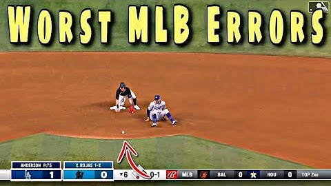 MLB \\ Worst Errors August 2022 V2
