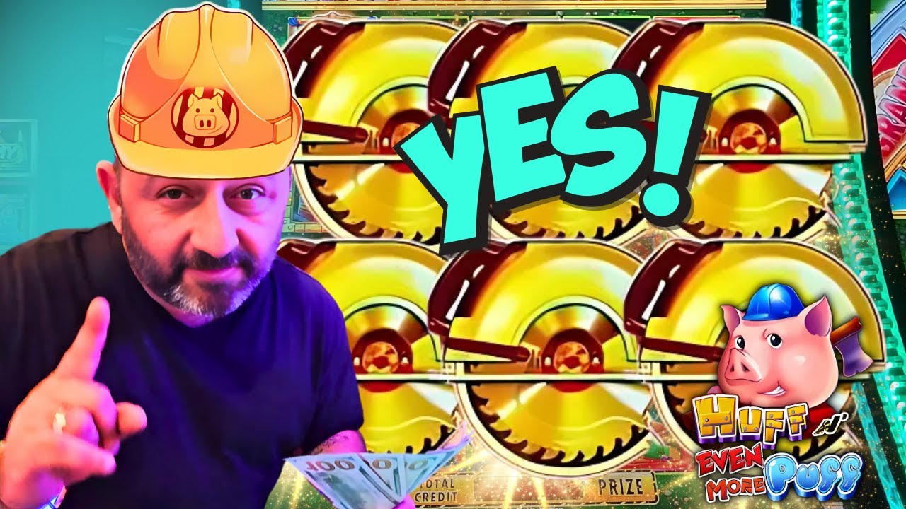 OMG!!! GOLD SAW TRIGGERED on Huff N’ Even More Puff – HUGE JACKPOT on the UPGRADED WHEEL!! 💥💸
