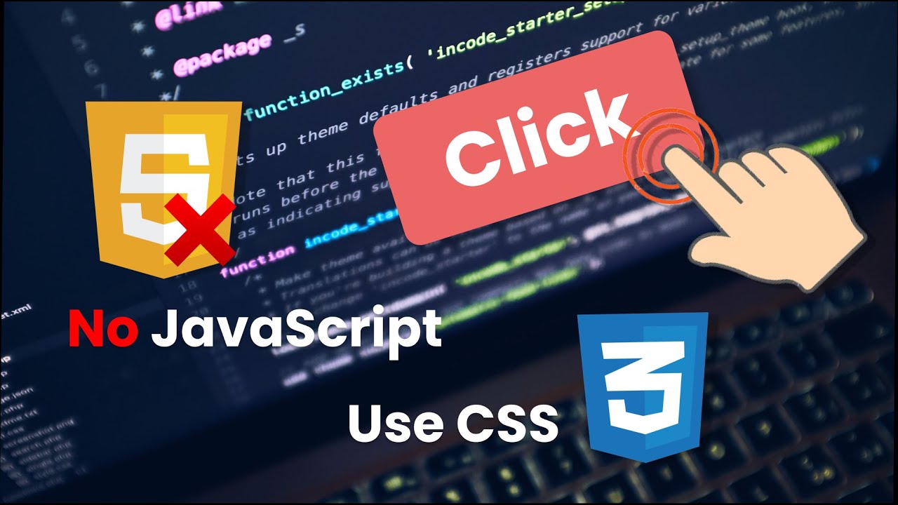 Change Background Color On Click - Without JavaScript