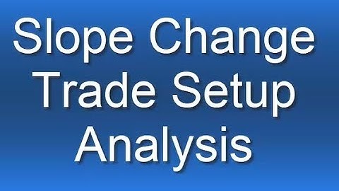 Slope Change Trade Setup Analysis