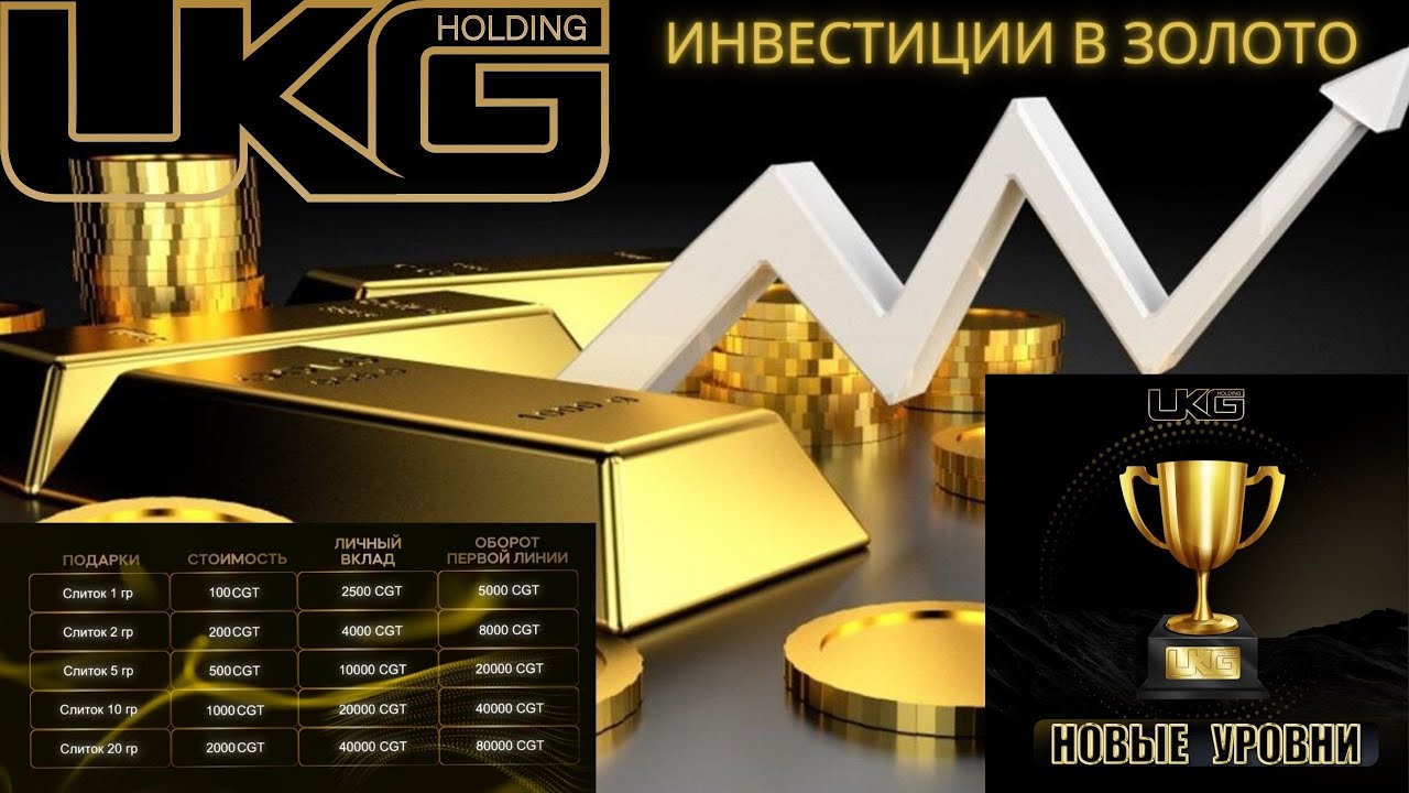 UKG HOLDING - инвестиции в золото в 2024 году.Заработок в 2024г.Обзор.