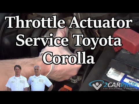Throttle Actuator Service Toyota Corolla 2000-2006