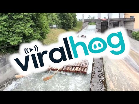 Floating German Beer Garden || ViralHog