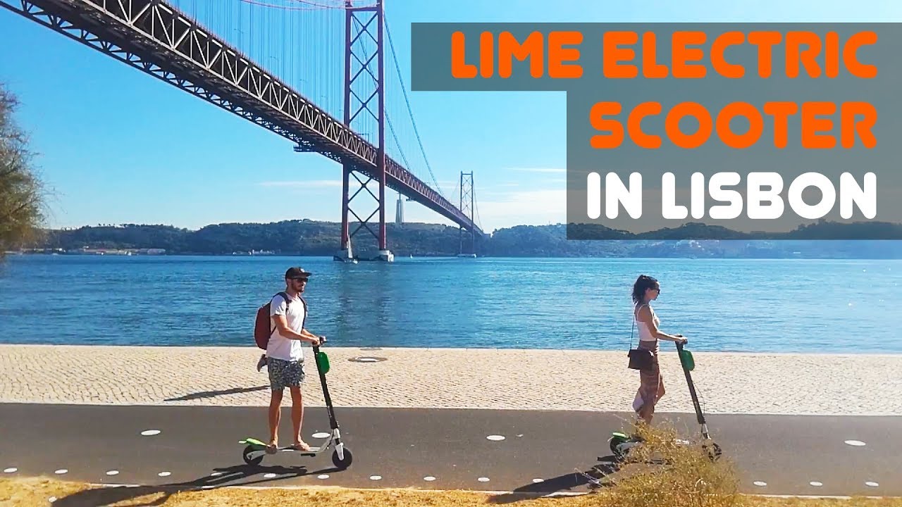 Udgangspunktet Venture invadere 🔴 LIME ELECTRIC SCOOTER IN LISBON - YouTube