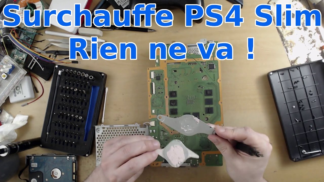 PS4 slim qui surchauffe - YouTube