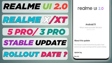 realme XT,X,3 Pro,5 Pro update realme ui 2.0 stable rom rollout date android 11 realme ui 2.0 stable
