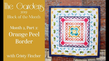 Turned Edge Applique - Orange Peel Border, part 2