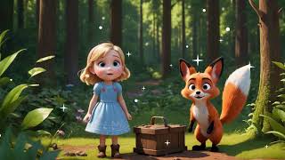 Lily and Bunny the fox: A Forest Friendship. #kids #story #cartoon #animation #kidsvideo