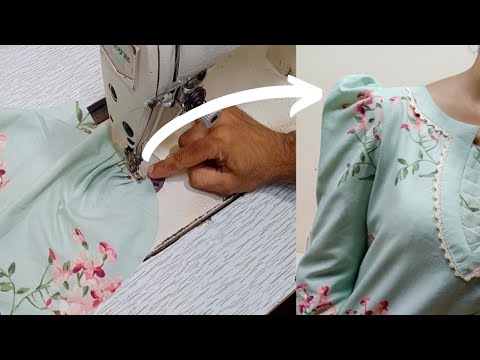 Puff sleeves cutting