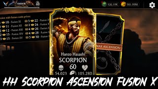 MK Mobile Ascended Fusion X Hanzo Hasashi Scorpion - Unlock Gold Characters 4Th Equipment Slot🔥Now. screenshot 1