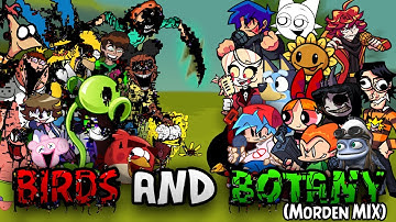 FNF BIRDS AND BOTANY (Modern Mix) But Every Turn A Different Cover Is Used 🗣️📢🔥(FNF PVZ/Red Glitch)