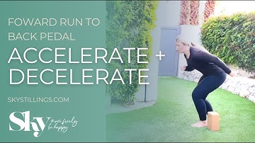 Forward Run to Back Pedal | Acceleration, Deceleration & Agility Drill