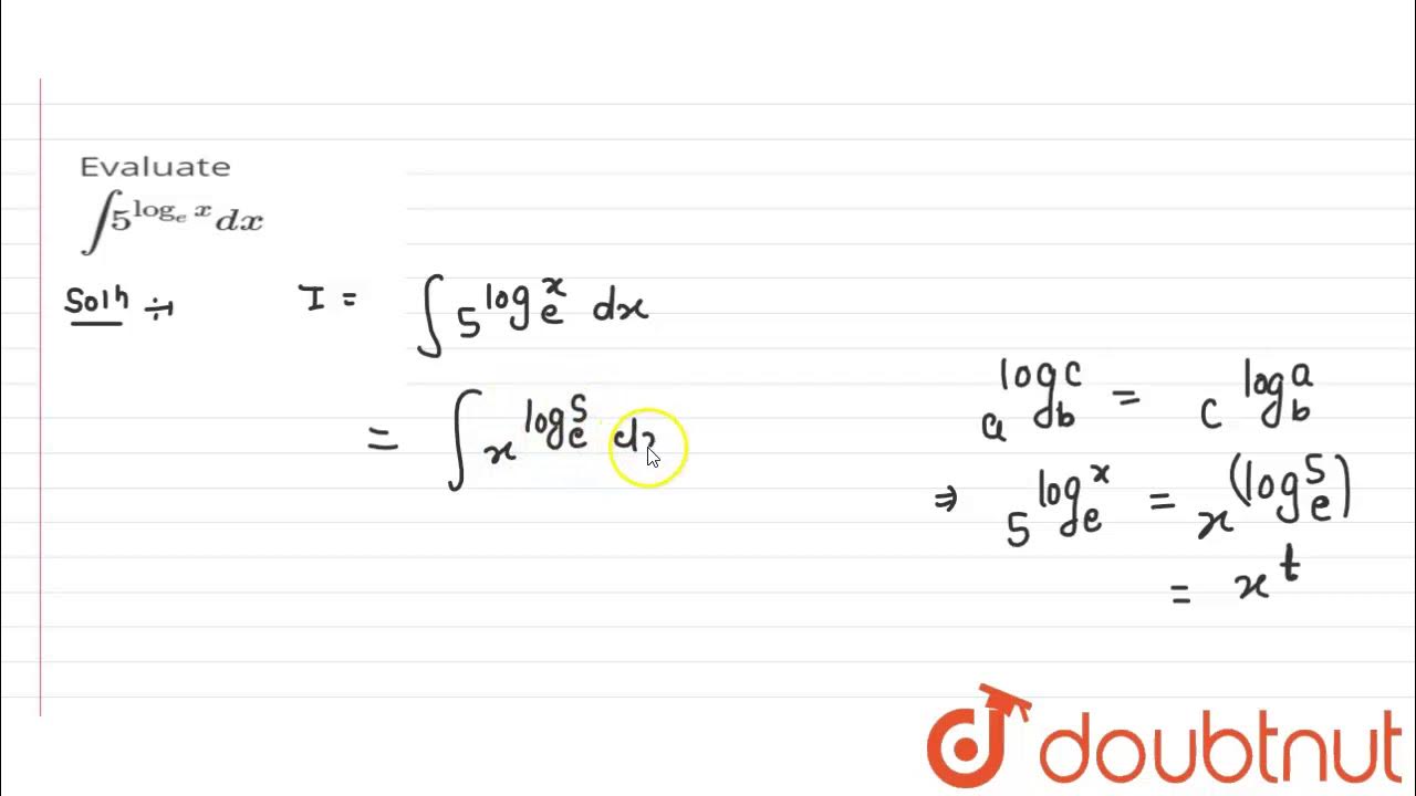 What is the integration of this function [math]I=\displaystyle \int  \dfrac{e^{6 \log x}-e^{5 \log x}}{e^{4 \log x}-e^{3 \log x}} \,d x[/math]?  - Mathematics Physics - Quora