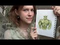 ASMR ~ my hand-made crafts and drawings // tapping // no talking (LOFI) 💚