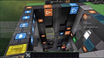 StarMade - Fancy New Logic Elevator! (feat. sensors and display blocks)