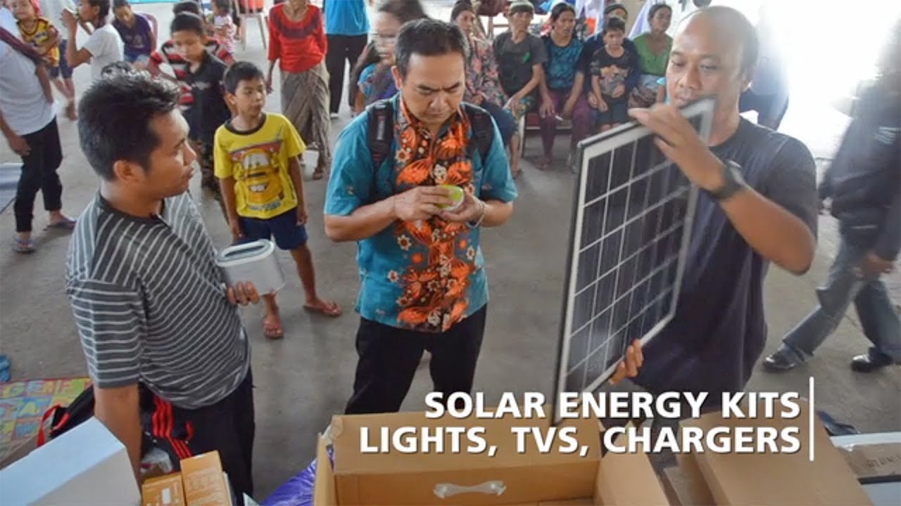 Disaster Education and Sundaya Solar Kits at Bali Evacuation Camps