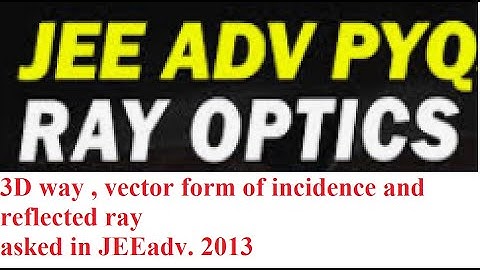 JEE Advance Ray Optics Numerical Easy more than you Think